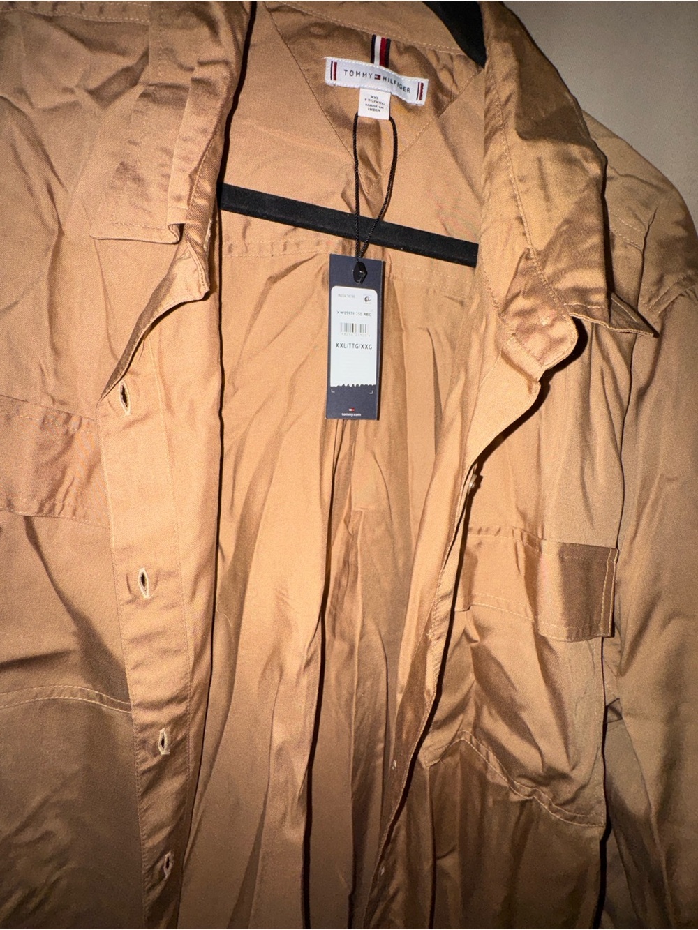 Tommy Hilfiger Women’s Khaki Lightweight Shirt Dress